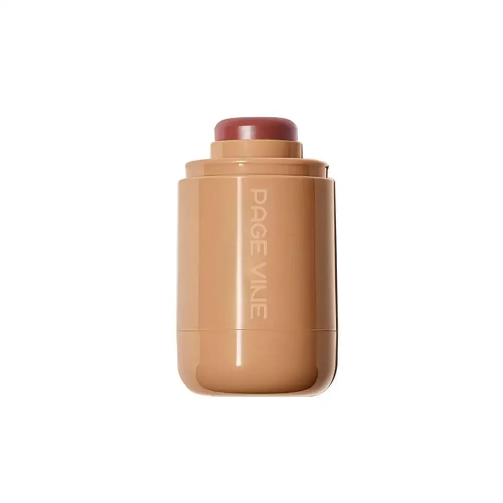 PAGE VINE Pocket Blush Stick 6 Color Lip And Cheek Hydrating Stick Highlights To Brighten Natural Hydrating Muscles