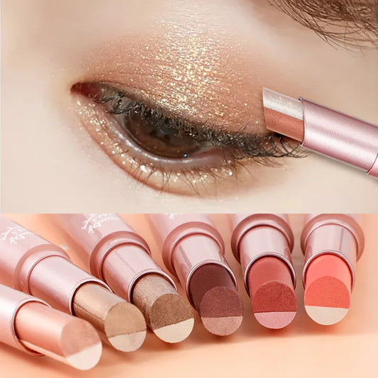 Two-Color Glitter Cream Eyeshadow Stick