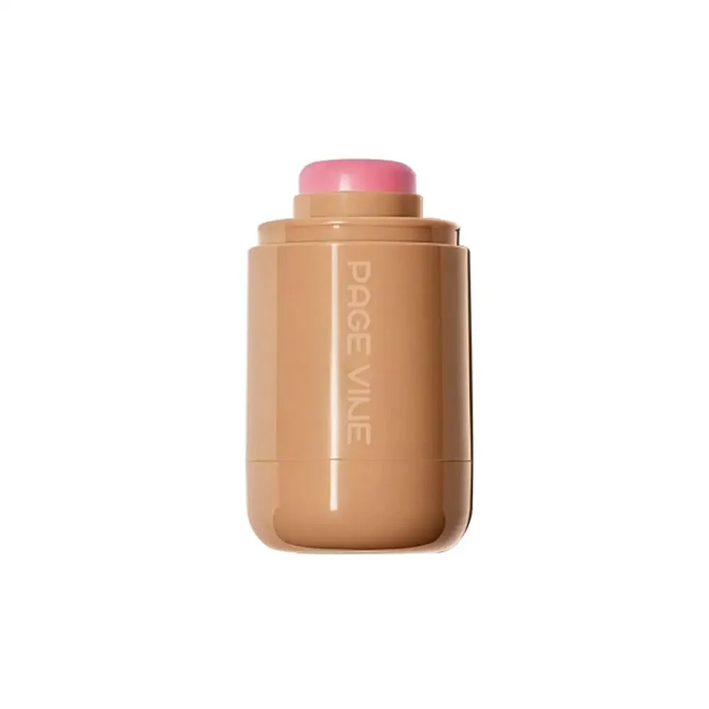 PAGE VINE Pocket Blush Stick 6 Color Lip And Cheek Hydrating Stick Highlights To Brighten Natural Hydrating Muscles